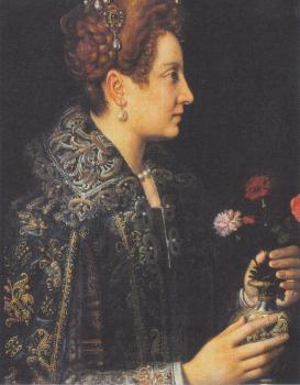 Sofonisba Anguissola : Portrait of a young woman in profile